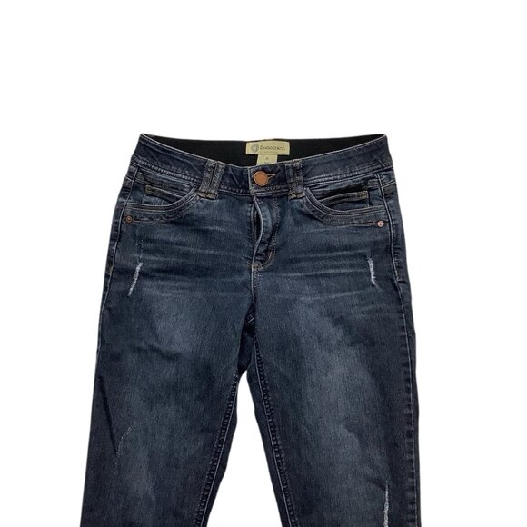 Democracy Ab Technology Jeans Womens Size 6 Blue Skinny Ankle Stretch Mid-Rise - Picture 3 of 10